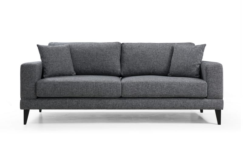 Selder 3-Sits Soffa - Grå - 3 sits soffa