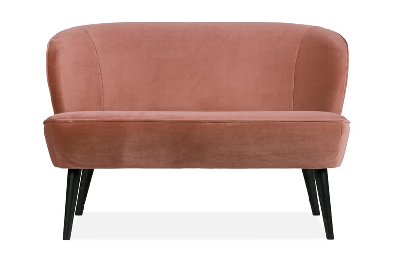 Serra Sammetssoffa Vintage - Rosa - Sammetssoffa - 2 sits soffa