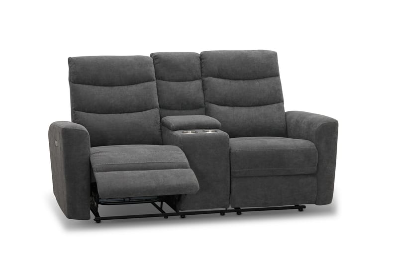 Shano Reclinersoffa 2-sits Elektrisk - Grå - Möbler - Soffa - Biosoffa & reclinersoffa - 2 sits biosoffa & reclinersoffa