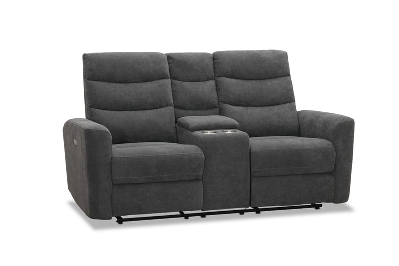 Shano Reclinersoffa 2-sits Elektrisk - Grå - Möbler - Soffa - Biosoffa & reclinersoffa - 2 sits biosoffa & reclinersoffa