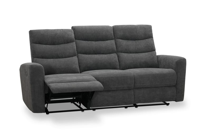 Shano Reclinersoffa 3-sits Manuell - Grå - Möbler - Soffa - 3 sits soffa