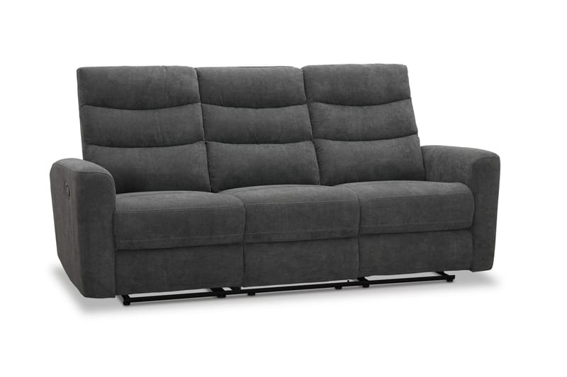 Shano Reclinersoffa 3-sits Manuell - Grå - Möbler - Soffa - 3 sits soffa