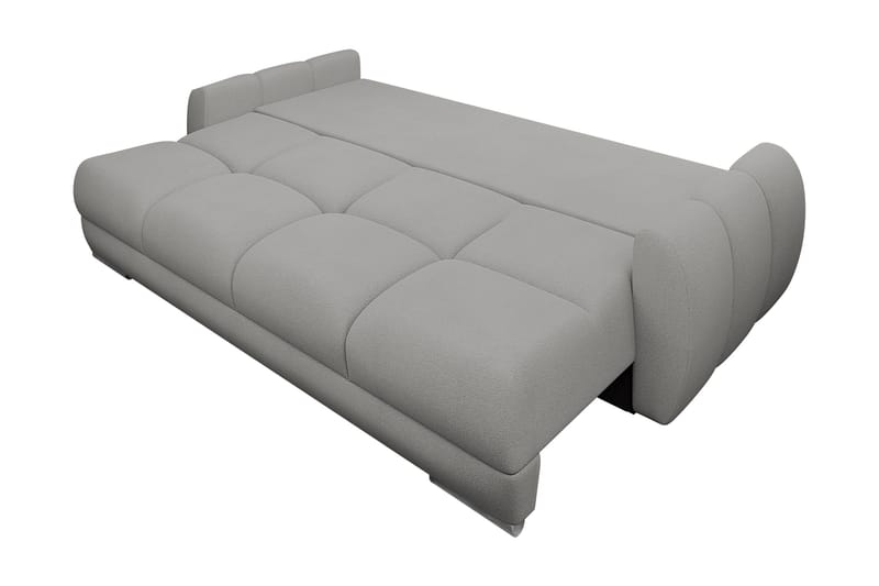 Simerly 3-sits Bäddbar Soffa 234 cm med Förvaring i Plysch - Beige - Möbler - Soffa - 3 sits soffa