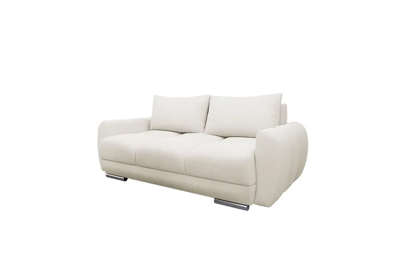 Simerly 3-sits Soffa 186 cm i Plysch, Beige