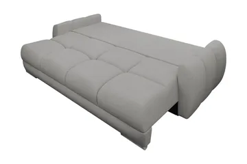 Simerly Soffa 3-sits i Plysch - Ljusgrå - Möbler - Soffa - 3 sits soffa