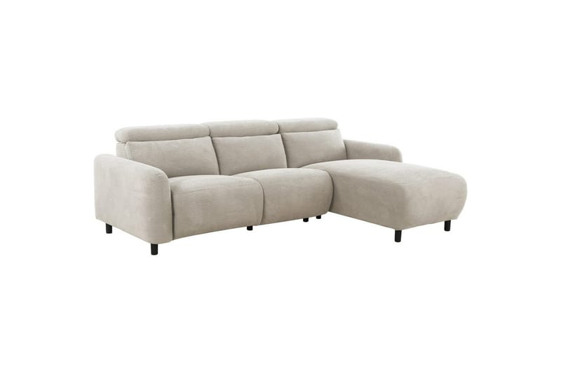 Skaane 3-sits Höger L-formad Hörnsoffa med Recliner i Manchester - Vit - Möbler - Soffa - Biosoffa & reclinersoffa