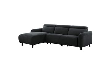 Skaane 3-sits Vänster L-formad Hörnsoffa med Recliner i Manchester - Grå - Möbler - Soffa - Biosoffa & reclinersoffa