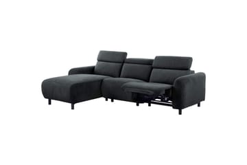 Skaane 3-sits Vänster L-formad Hörnsoffa med Recliner i Manchester - Grå - Möbler - Soffa - Biosoffa & reclinersoffa