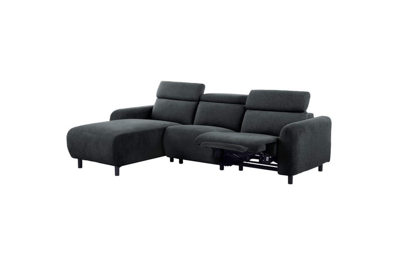 Skaane 3-sits Vänster L-formad Hörnsoffa med Recliner i Manchester - Grå - Möbler - Soffa - Biosoffa & reclinersoffa