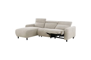 Skaane 3-sits Vänster L-formad Hörnsoffa med Recliner i Manchester - Ljusbeige - Möbler - Soffa - Biosoffa & reclinersoffa