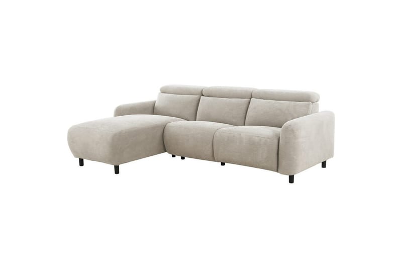 Skaane 3-sits Vänster L-formad Hörnsoffa med Recliner i Manchester - Ljusbeige - Möbler - Soffa - Biosoffa & reclinersoffa