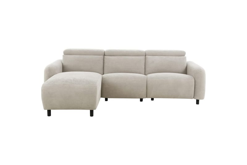 Skaane 3-sits Vänster L-formad Hörnsoffa med Recliner i Manchester, Ljusbeige