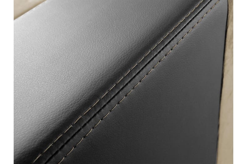 Aden Hörnsoffa - Grå/Svart - Möbler - Soffa - Skinnsoffor