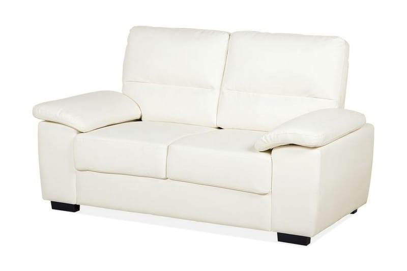 Adlyn Soffa 2-Sits Konstläder - Beige - Skinnsoffor - 2 sits soffa