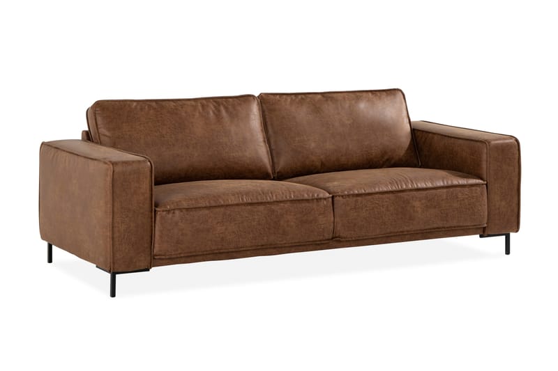 Akron 2,5-sits Soffa Bondedläder - Brun - Möbler - Soffa - Skinnsoffor