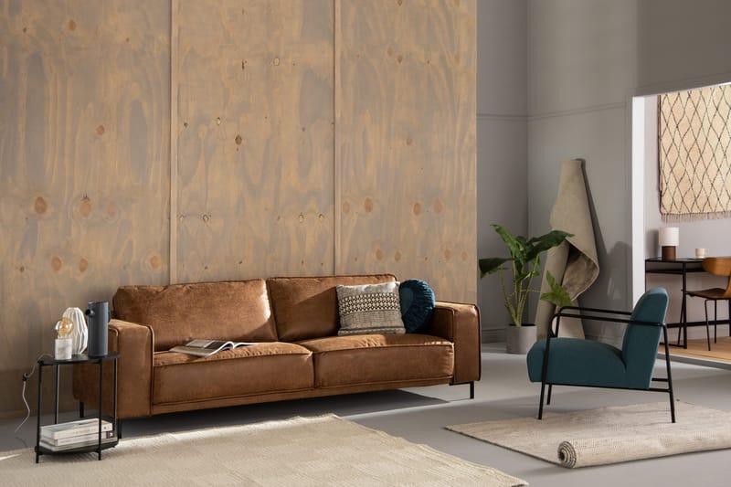 Akron 2,5-sits Soffa Bondedläder - Brun - Möbler - Soffa - Skinnsoffor