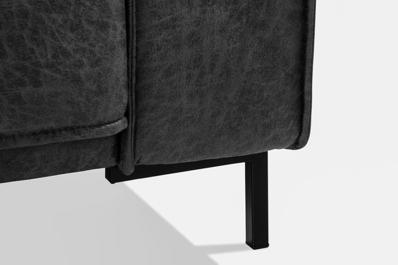 Akron 2,5-sits Soffa Bondedläder - Mörkgrå - Möbler - Soffa - Skinnsoffor