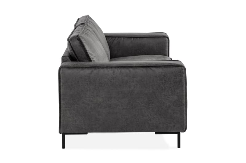 Akron 2,5-sits Soffa Bondedläder - Mörkgrå - Möbler - Soffa - Skinnsoffor