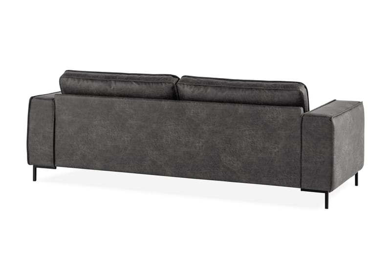 Akron 2,5-sits Soffa Bondedläder - Mörkgrå - Möbler - Soffa - Skinnsoffor