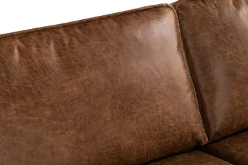 Akron 2,5-sits Soffa med Schäslong Höger läder - Brun - Möbler - Soffa - Divansoffor & schäslongsoffa