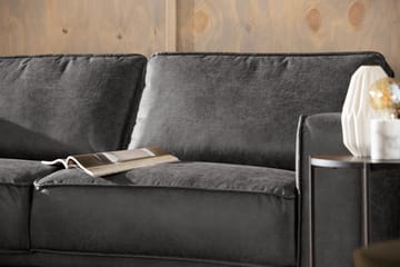 Akron 2,5-sits Soffa med Schäslong Vänster Bondedläder - Mörkgrå - Möbler - Soffa - Skinnsoffor