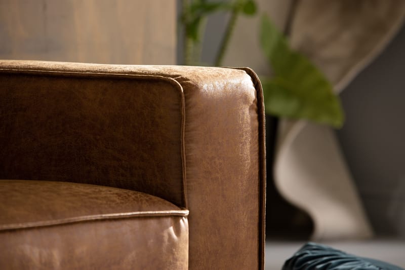 Akron 2-sits Soffa Bondedläder - Brun - Möbler - Soffa - Skinnsoffor