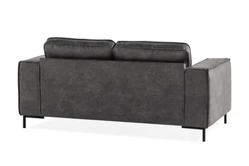 Akron 2-sits Soffa Bondedläder - Mörkgrå - Möbler - Soffa - Skinnsoffor