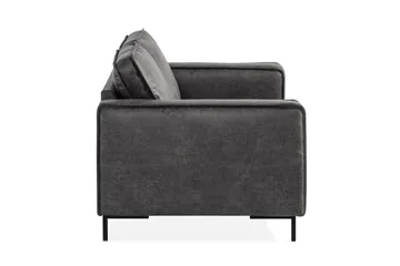 Akron 2-sits Soffa Bondedläder - Mörkgrå - Möbler - Soffa - Skinnsoffor