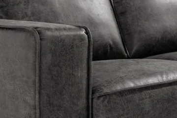 Akron 2-sits Soffa Bondedläder - Mörkgrå - Möbler - Soffa - Skinnsoffor
