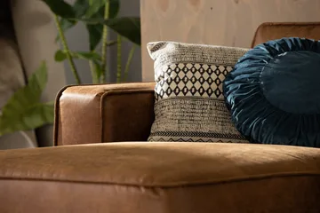 Akron 2-sits Soffa med Divan Vänster Bondedläder - Brun - Möbler - Soffa - Skinnsoffor