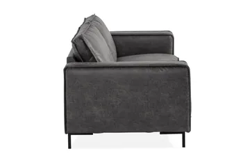 Akron 3-sits Soffa Bondedläder - Mörkgrå - Möbler - Soffa - Skinnsoffor