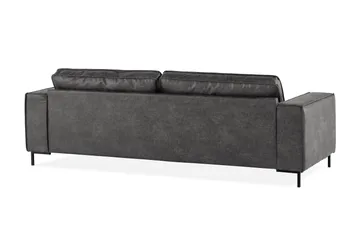 Akron 3-sits Soffa Bondedläder - Mörkgrå - Möbler - Soffa - Skinnsoffor