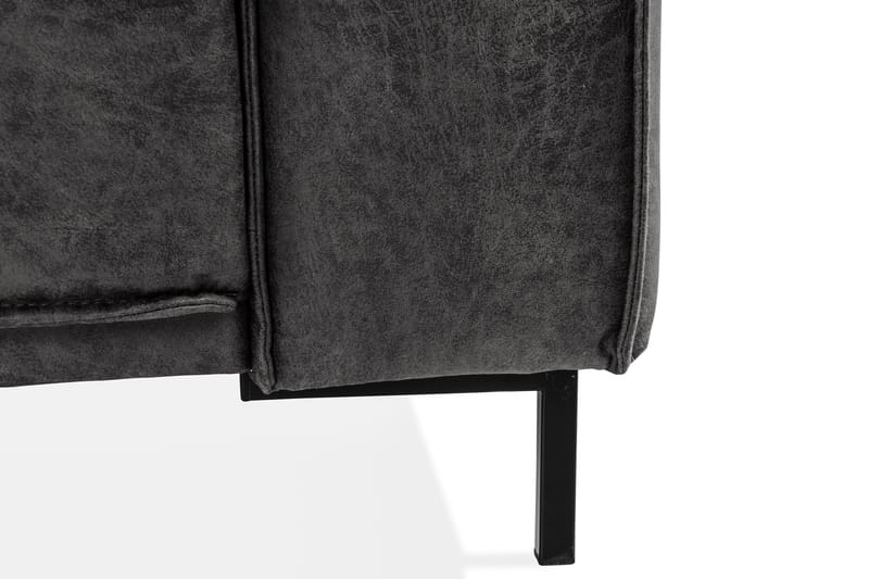 Akron 3-sits Soffa Bondedläder - Mörkgrå - Möbler - Soffa - Skinnsoffor