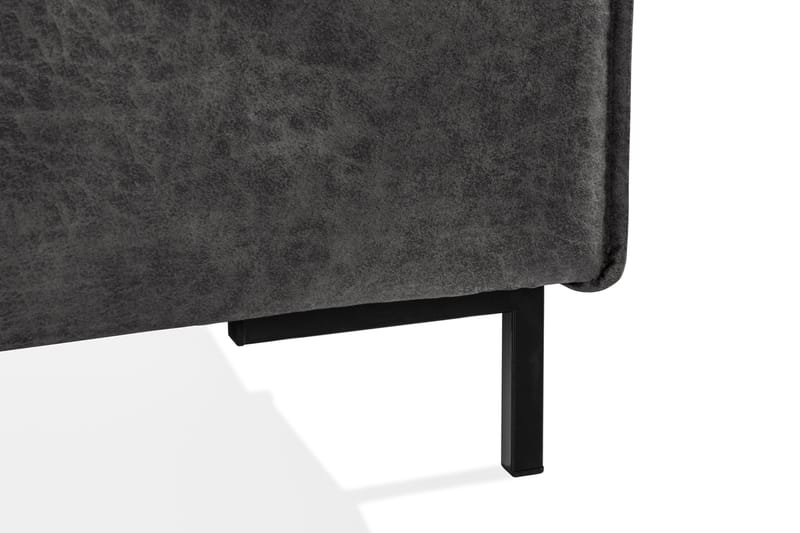 Akron Hörnsoffa Bondedläder - Mörkgrå - Möbler - Soffa - Skinnsoffor