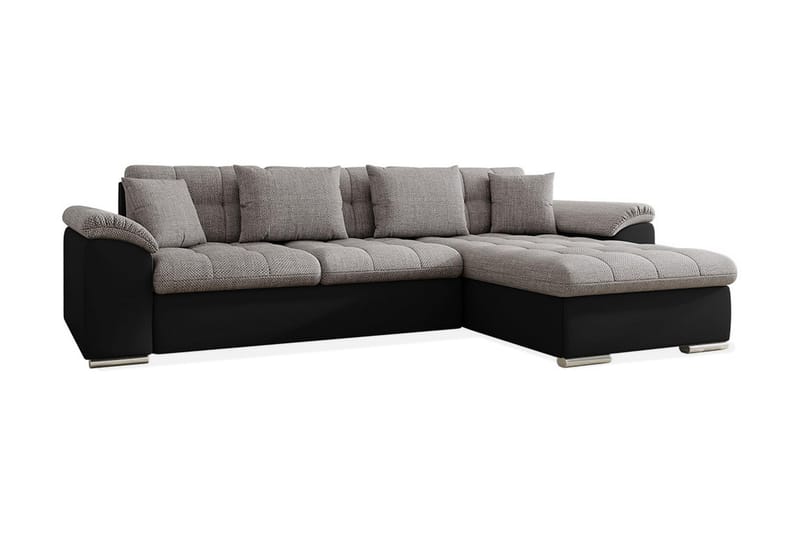 Camior Divanbäddsoffa 280x160x76 cm - Grå - Bäddsoffa - Bäddsoffa divan - Skinnsoffor