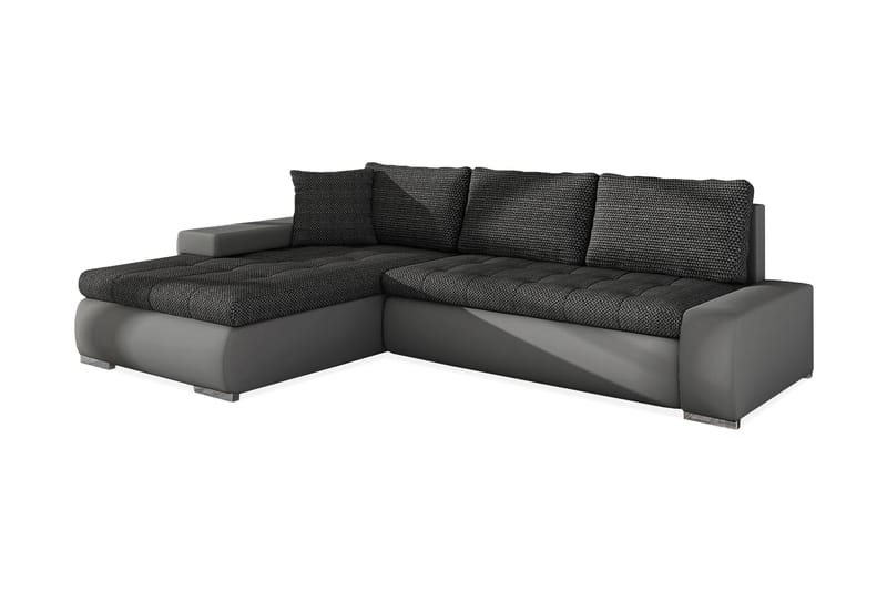 Cerys Divanbäddsoffa 265x185x85 cm Universal - Grå - Bäddsoffa - Bäddsoffa divan - Skinnsoffor