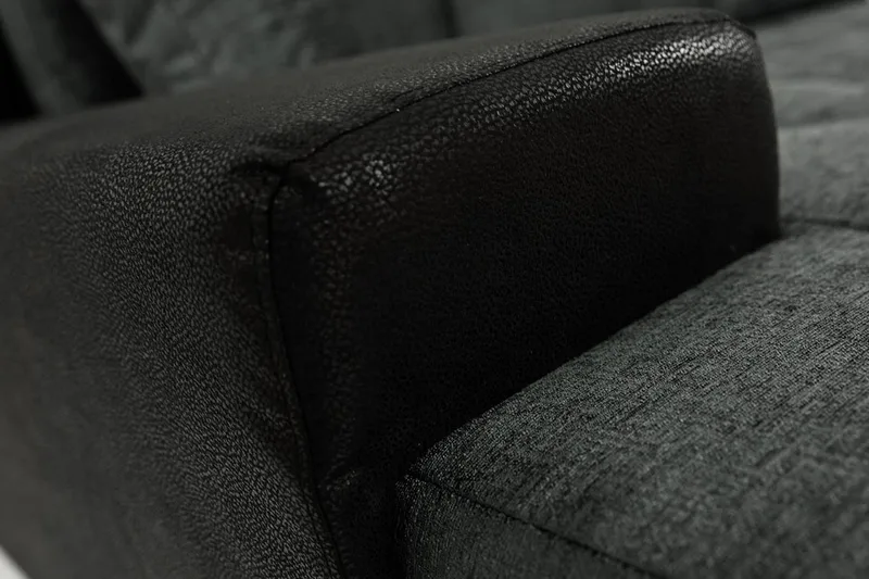 Cerys Divanbäddsoffa 265x185x85 cm Universal - Svart - Möbler - Soffa - Skinnsoffor