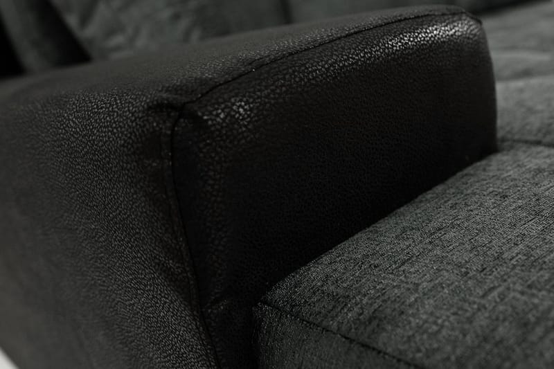 Cerys Divanbäddsoffa 265x185x85 cm Universal - Svart - Möbler - Soffa - Skinnsoffor