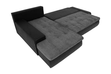 Cerys Divanbäddsoffa 265x185x85 cm Universal - Svart - Möbler - Soffa - Skinnsoffor