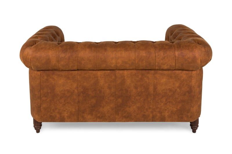 Chesterfield Deluxe 2-sits Soffa - Cognac - Skinnsoffor - 2 sits soffa - Chesterfield soffa
