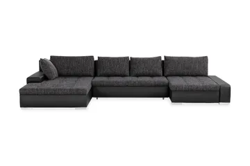 Cillo 2-sits Bäddsoffa - Svart/Grå - Möbler - Soffa - Skinnsoffor