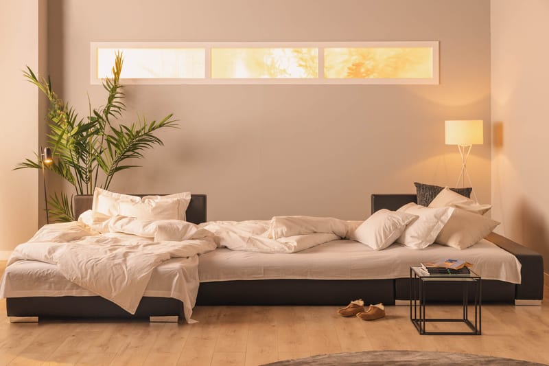 Cillo 2-sits Bäddsoffa - Svart/Grå - Möbler - Soffa - Skinnsoffor