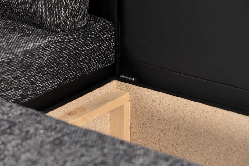 Cillo 2-sits Bäddsoffa - Svart/Grå - Möbler - Soffa - Skinnsoffor