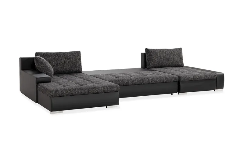 Cillo 2-sits Bäddsoffa - Svart/Grå - Möbler - Soffa - Skinnsoffor