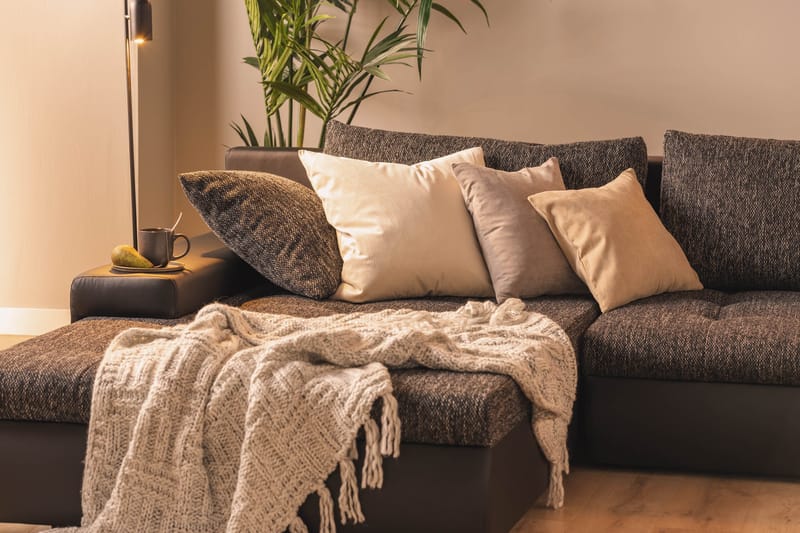 Cillo 2-sits Bäddsoffa - Svart/Grå - Möbler - Soffa - Skinnsoffor