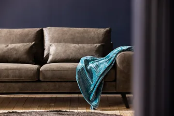 Copenhagen 2-sits Soffa i Konstläder - Mörkgrå - Möbler - Soffa - Skinnsoffor
