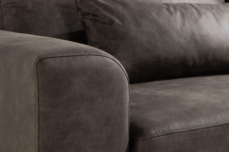 Copenhagen 3-sits Soffa i Konstläder - Mörkgrå - Möbler - Soffa - Skinnsoffor