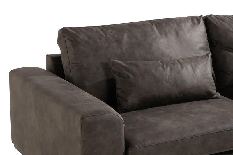 Copenhagen 3-sits Soffa i Konstläder - Mörkgrå - Möbler - Soffa - Skinnsoffor