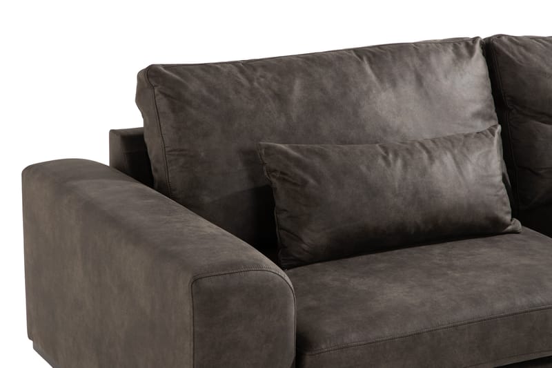 Copenhagen 3-sits Soffa i Konstläder - Mörkgrå - Möbler - Soffa - Skinnsoffor