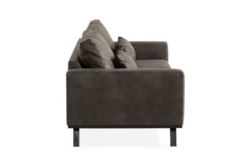 Copenhagen 3-sits Soffa i Konstläder - Mörkgrå - Möbler - Soffa - Skinnsoffor
